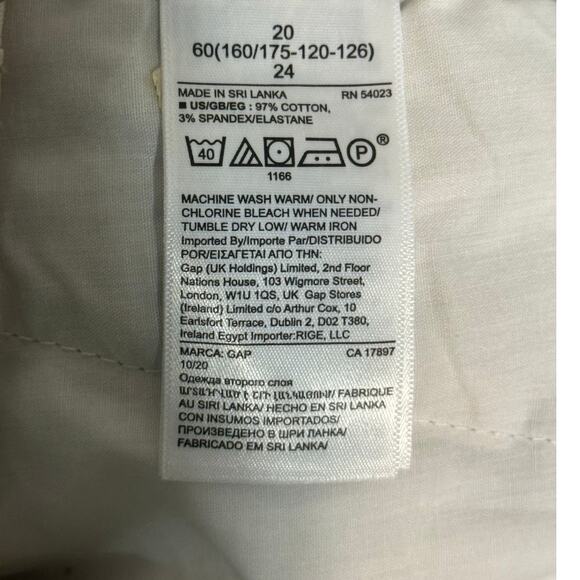 Gap Olive Green Canvas Shorts Women’s 20 Army Style Pockets 5" Inseam - Picture 4 of 6